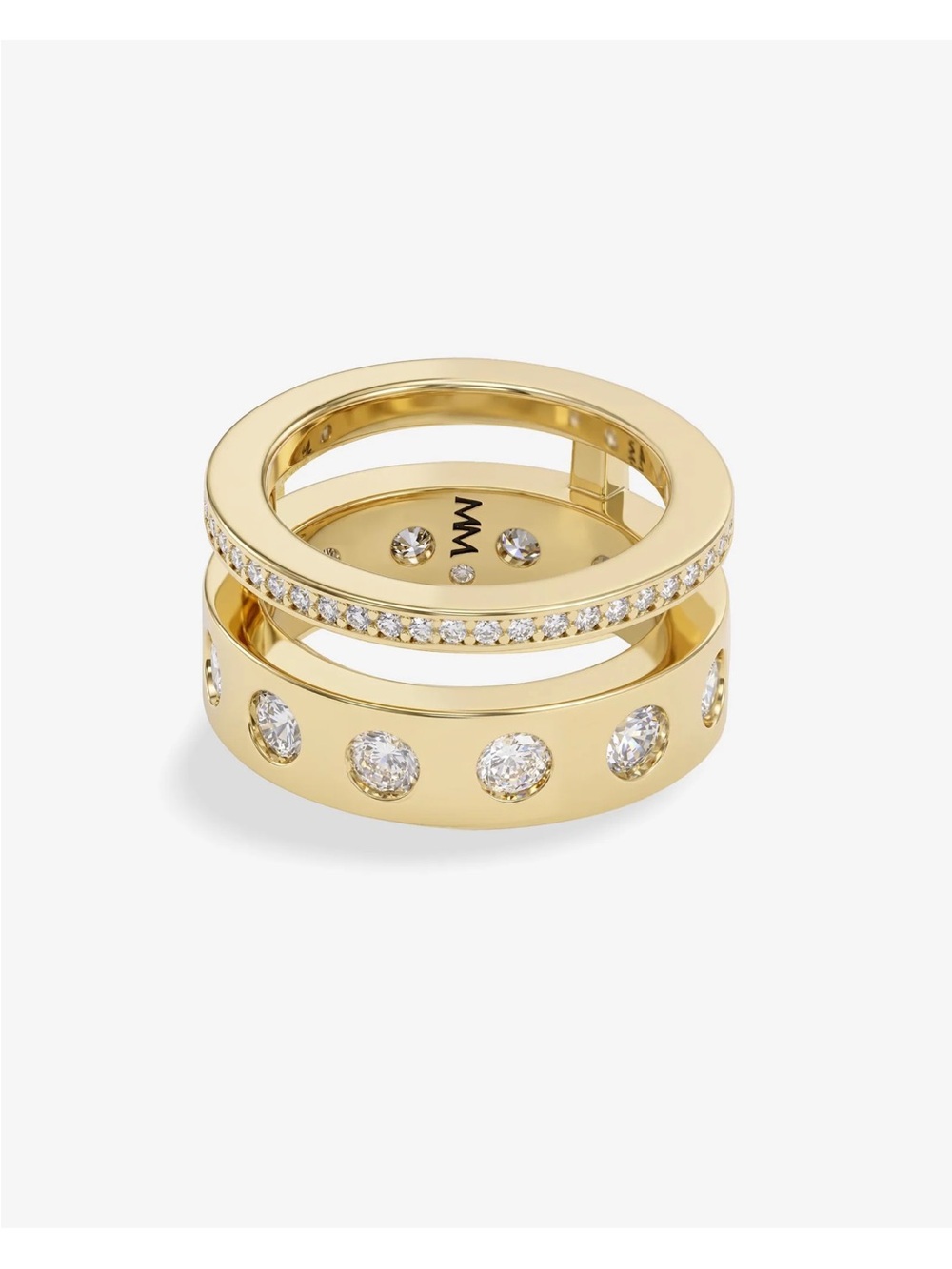 NEW Melinda Maria Gold Diamondette Band Ring